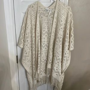 Cream crochet cardigan